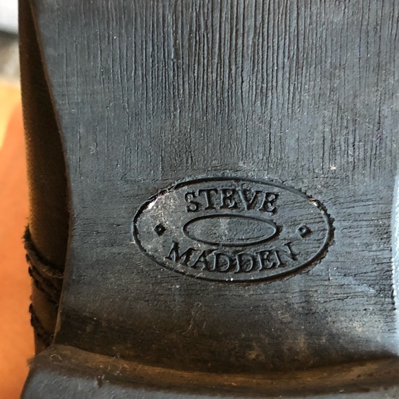 Steve Madden Genuine Leather Combat Boots - Picture 4 of 4